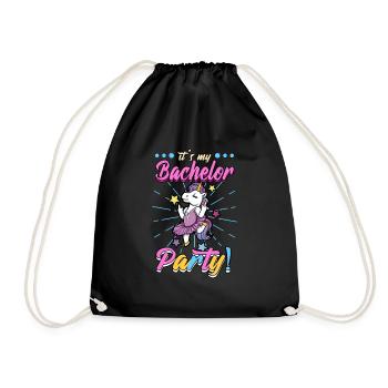 Enterrement de vie de garçon Mariée Célibataire - Sac de sport léger - noir - Devant