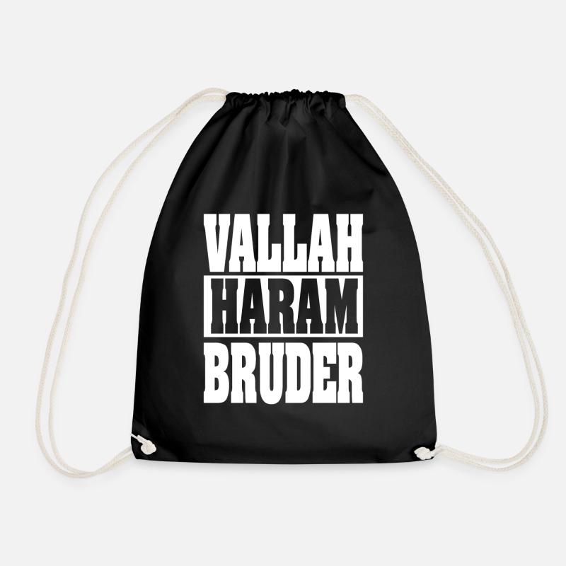 Vallah Haram Bruder - Turnbeutel - Schwarz