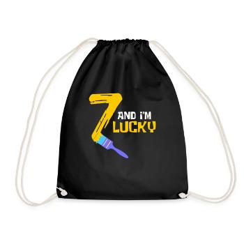 7 ans De chance 7 Numéro sept - Sac de sport léger - noir - Devant