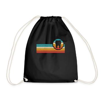 Dentaire vintage dentiste dentiste chirurgie dentaire - Sac de sport léger - noir - Devant