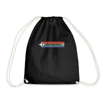 Chemtrailpilot Verschwörung Piloten LGBTQ Shirt - Turnbeutel - Schwarz - Vorne