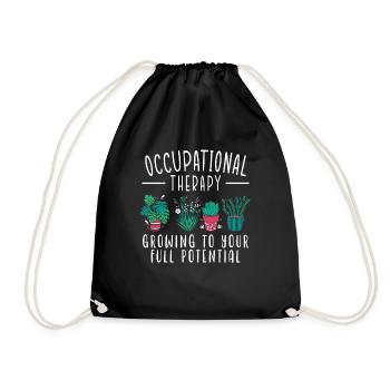 Occupational Therapy OT Medical Healthcare - Drawstring Bag - black - Front