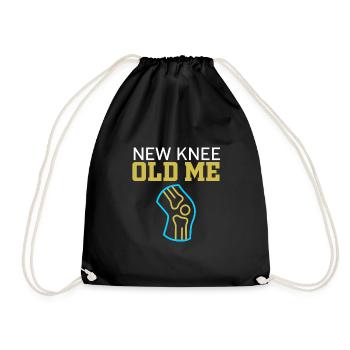 Fun Knee Surgery New Knee Old Me Reconst - Drawstring Bag - black - Front