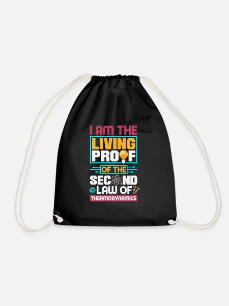 Thermodynamique Génie chimique Jeu de mots amusant - Sac de sport léger - noir