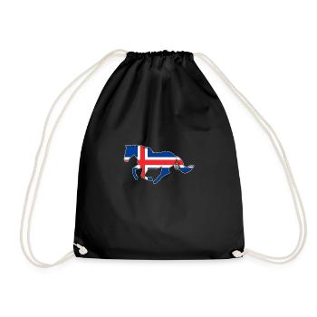 Cheval d’Islande - Sac de sport léger - noir - Devant