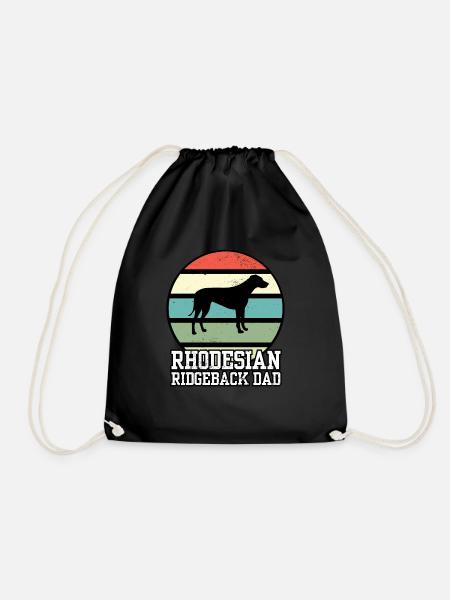 Rhodesian Ridgeback Dad I Retro Ridgeback Dad - Turnbeutel - Schwarz