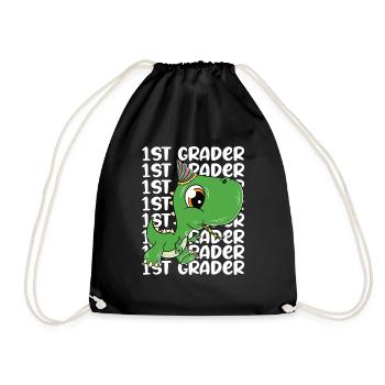 Enfant de l’école T-Rex Dino Jeune Scolarisation - Sac de sport léger - noir - Devant