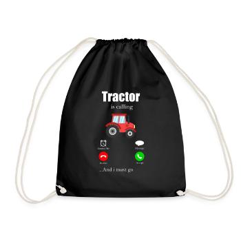 Tracteur - Sac de sport léger - noir - Devant