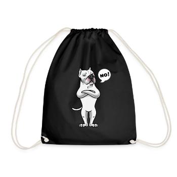 Sturer Dogo Argentino Chien - Sac de sport léger - noir - Devant