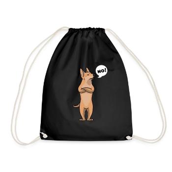 Stuer Carolina Dog Chien - Sac de sport léger - noir - Devant