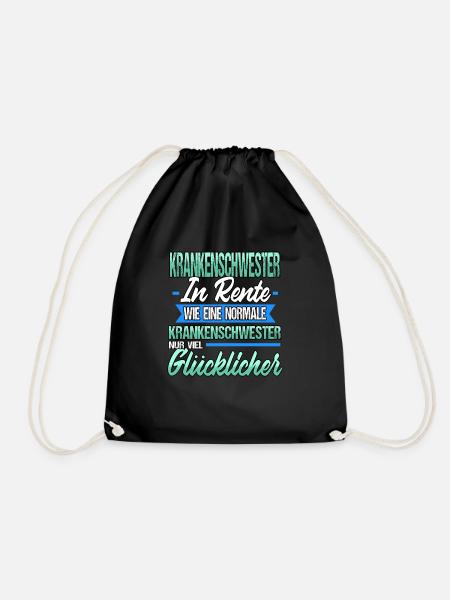 Krankenschwester Krankenhaus Pflegekraft Geschenk - Turnbeutel - Schwarz