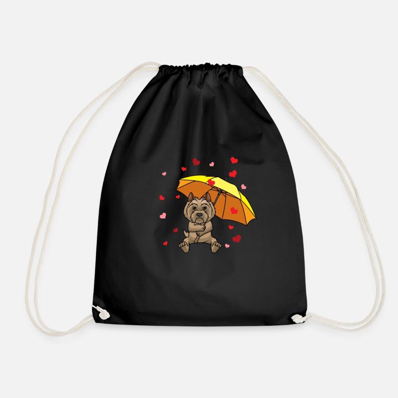 Cairn Terrier chien - Sac de sport léger - noir