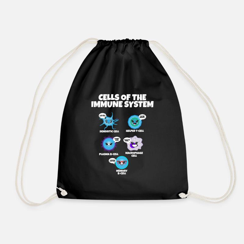 Immune System Cells Biology Cell Science - Sac de sport léger - noir