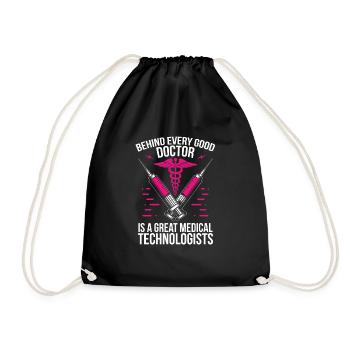 Lab Tech Behind every Good Doctor Great Medical - Sac de sport léger - noir - Devant