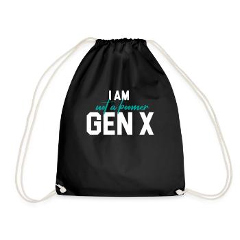 Ich Bin Kein Boomer Silent Generation Gen X - Turnbeutel - Schwarz - Vorne