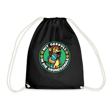 Scolarisation lion lion - Sac de sport léger - noir - Devant