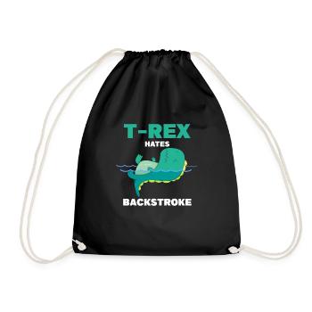 TRex Hates Backstrope Swim Athlete Swimming - Sac de sport léger - noir - Devant