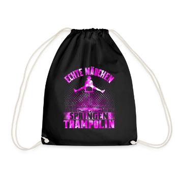 Jumping Fitness Trampolin - Turnbeutel - Schwarz - Vorne