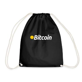 Bitcoin - Drawstring Bag - black - Front