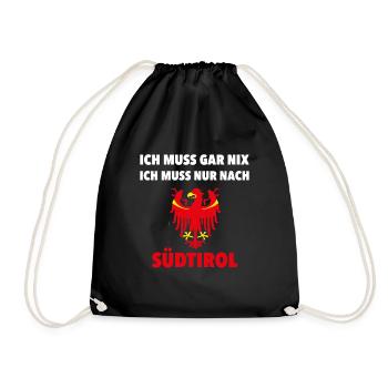 JE DOIS ALLER AU TYROL DU SUD. - Sac de sport léger - noir - Devant