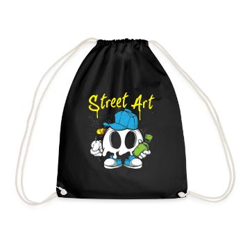 Street Art Grafitti Artists - Drawstring Bag - black - Front