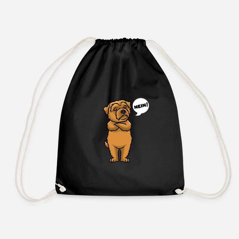 Sturer Norfolk Terrier - Turnbeutel - Schwarz