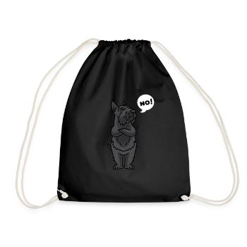 Stuer Scottish Terrier Chien - Sac de sport léger - noir - Devant