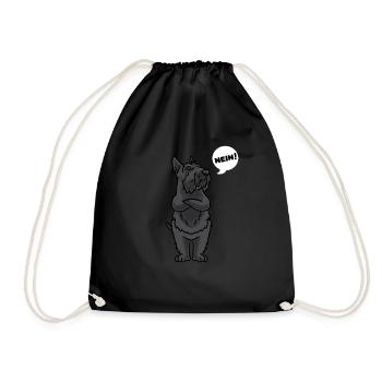 Stuer Scottish Terrier Chien - Sac de sport léger - noir - Devant