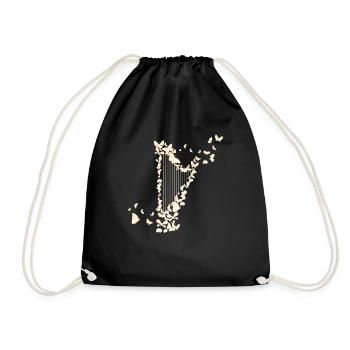 Harpe et harpe harpe harpistes - Sac de sport léger - noir - Devant