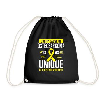 Osteogenic Sarcoma Month Day Warrior Survivor - Drawstring Bag - black - Front