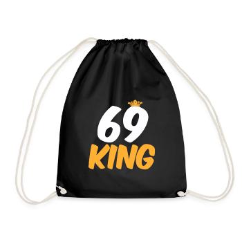 69e anniversaire 69 ans 69 ans - Sac de sport léger - noir - Devant