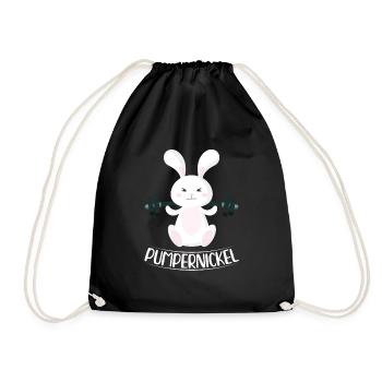 Pumpernickel Lapin Lapin Fitness Lève-croisé - Sac de sport léger - noir - Devant