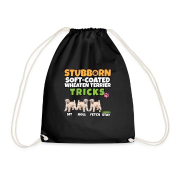 Stubborn Soft-Coated Wheaten Terrier Tricks I - Sac de sport léger - noir - Devant