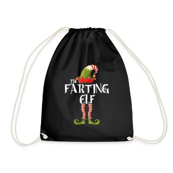 l’elfe qui pète - Sac de sport léger - noir - Devant