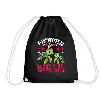 Je vais avoir une grande soeur de la grossesse cadeau - Sac de sport léger - noir - Devant
