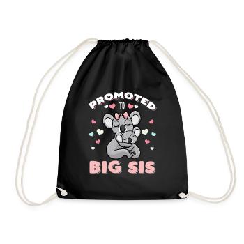 Je vais avoir une grande soeur de la grossesse cadeau - Sac de sport léger - noir - Devant
