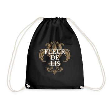 Fleur de Lis - Turnbeutel - Schwarz - Vorne