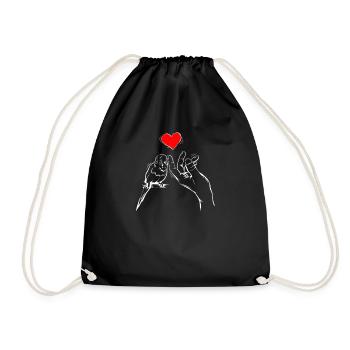 Budgerigar I Parakeet Bird Budgie Motif for - Drawstring Bag - black - Front