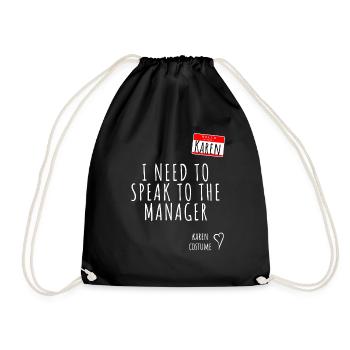 Karen Costume d’Halloween Parlez au directeur - Sac de sport léger - noir - Devant