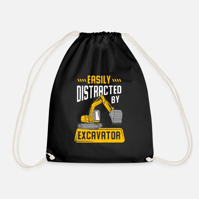 Bagger - Turnbeutel - Schwarz