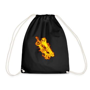 Incendie Mécanicien automobile outil - Sac de sport léger - noir - Devant