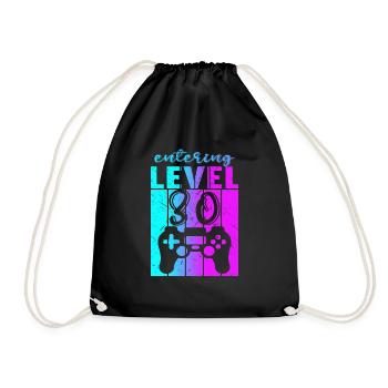 Level 30 Gaming Controller 30th Birthday - Drawstring Bag - black - Front