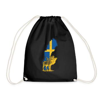 Suède - Sac de sport léger - noir - Devant