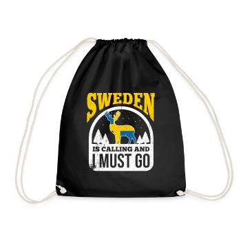 Suède - Sac de sport léger - noir - Devant