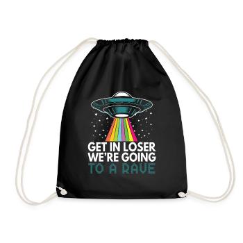 Rave Alien Ufo CoolEr Raven Sort - Sac de sport léger - noir - Devant