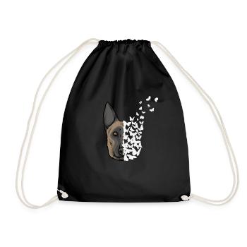 Malinois Dog Beglischer Schäferhund - Drawstring Bag - black - Front