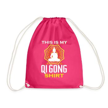 This is my Qi Gong Shirt - Sac de sport léger - fuchsia - Devant