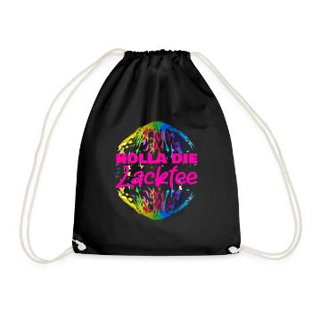 Holla die Lackfee | Lackierer | Maler - Turnbeutel - Schwarz - Vorne