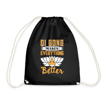 Qi Gong makes everything better - Sac de sport léger - noir - Devant
