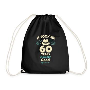 60e anniversaire - Sac de sport léger - noir - Devant